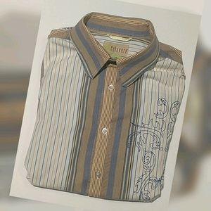 Button down cubavera long sleeve shirt